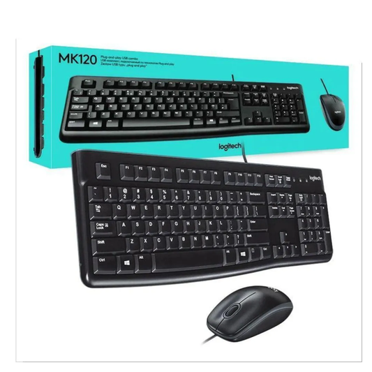 TECLADO + MOUSE LOGITECH MK120 - USB