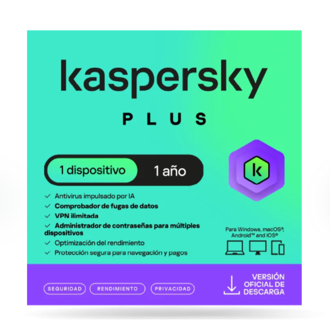 KASPERSKY PLUS - 1 AÑO