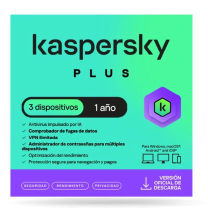 KASPERSKY PLUS - 1 AÑO