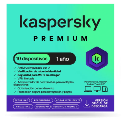 KASPERSKY PREMIUM - 1 AÑO