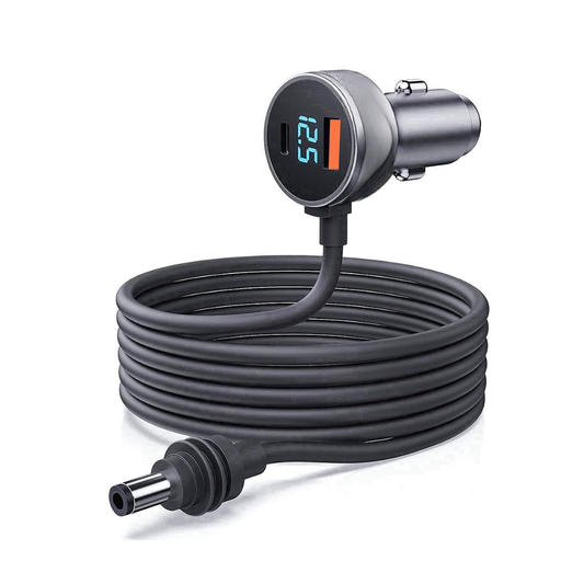 CARGADOR DE AUTO 3 EN 1 PARA STARLINK MINI CON PANTALLA DIGITAL