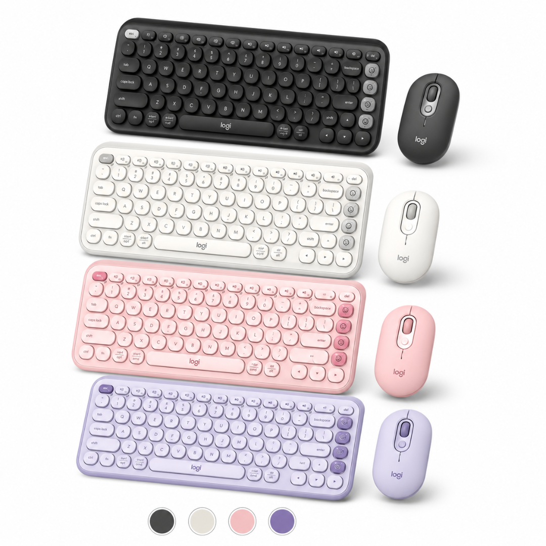 TECLADO + MOUSE LOGITECH POP ICON - BLUETOOTH - Mervalika Servicios Informaticos