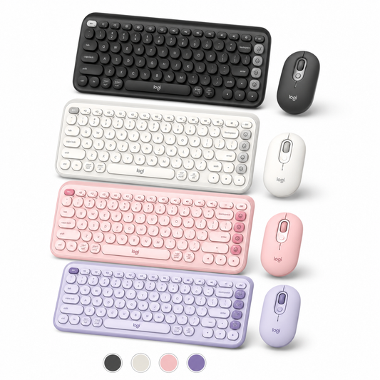 TECLADO + MOUSE LOGITECH POP ICON - BLUETOOTH - Mervalika Servicios Informaticos