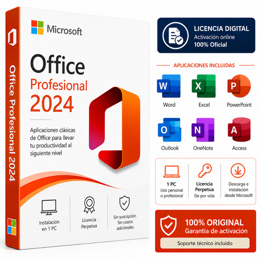 MICROSOFT OFFICE 2024 PROFESIONAL PLUS - OEM - Mervalika Servicios Informaticos